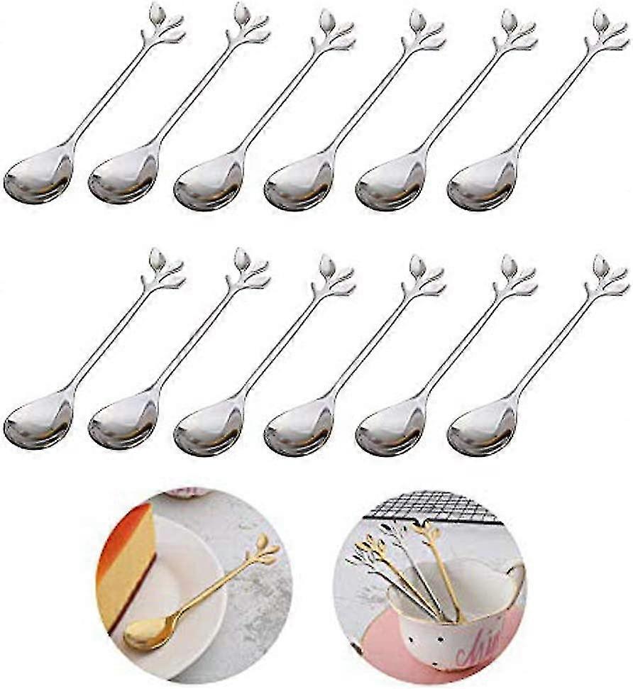 Mini Teaspoons/mini Teaspoons For Coffee/gift/12pcs/silver