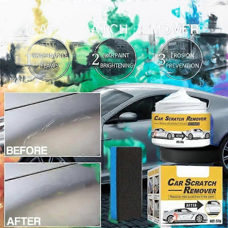 50% Off-Polishing Compound Scratch Remover with Sponge T-221A Polish and Scratch Remover