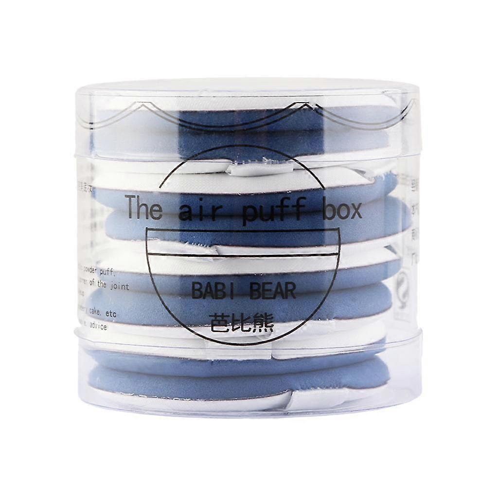 8x Air Cushion Puff Cream Applicator Sponge Puff Facial Powder Smooth Pads Blue