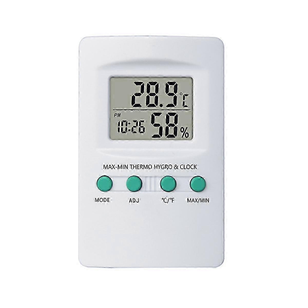 Multi-Function Digital Temperature and Humidity Meter with Clock Humidity Temperature / Function for Family and Office