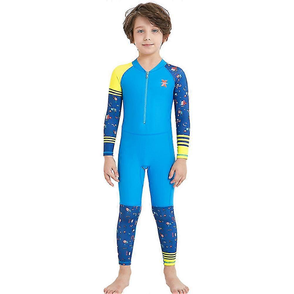 Mayo Çocuk tek parça mayo kadın uzun kollu güneş koruyucu çabuk kuruyan öğrenci dalış takım elbise erkek şnorkel