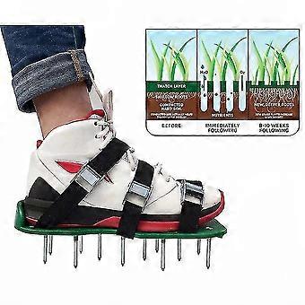 En Lawn Aerator Shoes Sl Aerat P Of Grass Tool Loose Ground Shoes 30 X 13cm