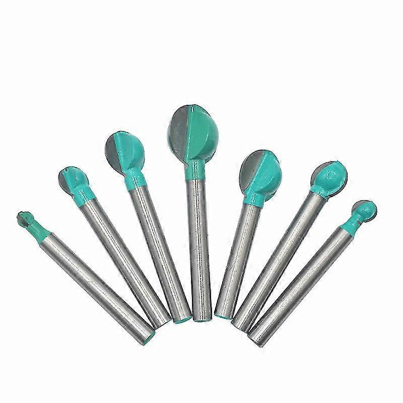 7 قطع 6 ملليمتر عرقوب راوتر الأساسية مربع بت التصنيع باستخدام الحاسب الآلي جولة الأخدود طحن القاطع أدوات النجارة