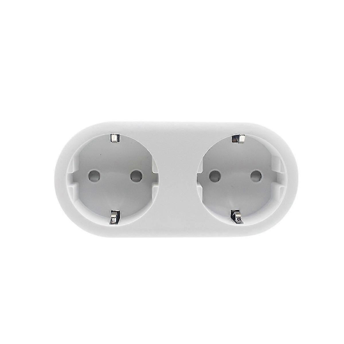 Wifi Smart Dual Socket Switch Plug Dual Socket Eu Adapter Tuya Smart Life Télécommande Surveillance