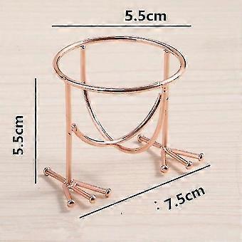 Esponja de belleza Soporte para licuadora, Maquillaje en polvo Puff Esponja Soporte para esponjas Herramienta de belleza, Oro rosa