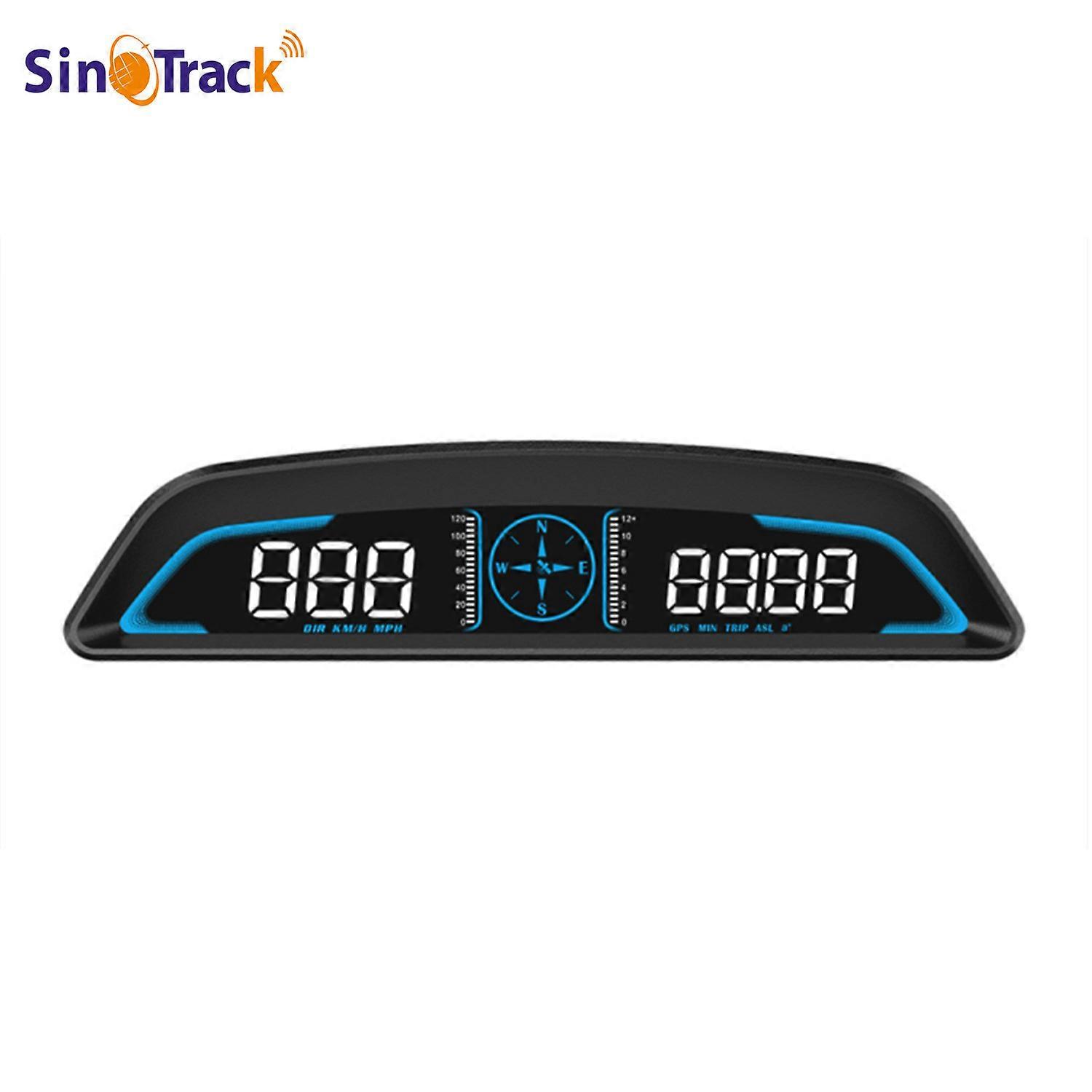 SinoTrack Car GPS HUD Heads Up Display Vitezometrul digital universal Alertă de conducere Alarmă de depășire a vitezei Contor de călătorie pentru toate mașinile