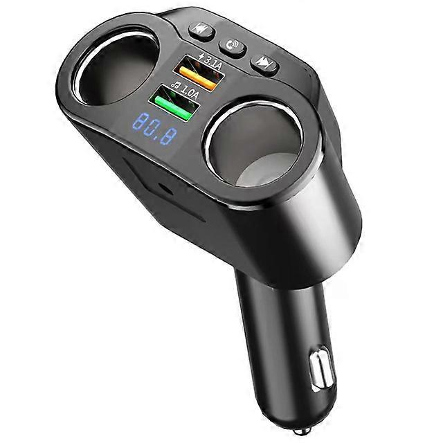 Car FM Transmitter Dual USB Car Charger Voltage Detection Car Mp3 Player Bluetooth 5.0 Handsfree Car Kit FM Modulator