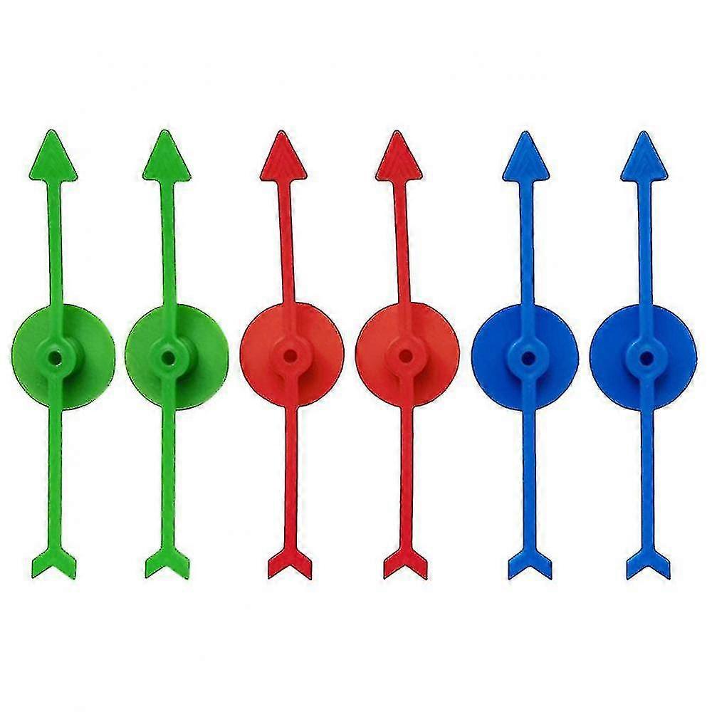 DIY Game Arrows Replacement - 6pcs Plastic Arrow Spinners Accessory for Board Games- ACGIV
