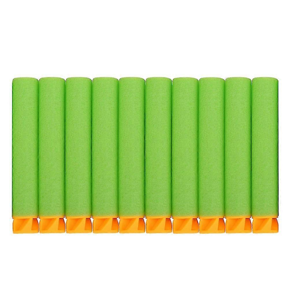 100pcs Reusable EVA Foam Toy Gun Soft Refill Bullets Darts - 10 Colors