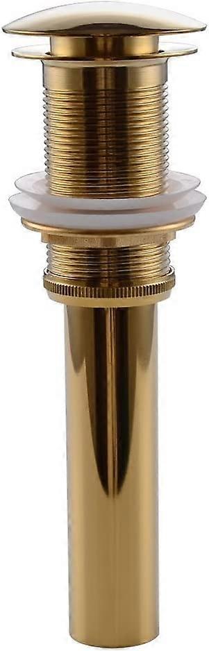 One-slot Handfat Diskbänk Kran Tryck Pop-Up Klicka Clack Maker Stopper Stopper Inget spill gjort (guld)