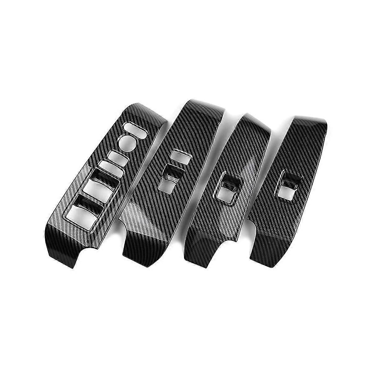 Window Control Panel Door Armrest Switch Cover Trim For 11th 2022 2023 Accessories - Abs Carbon Fib
