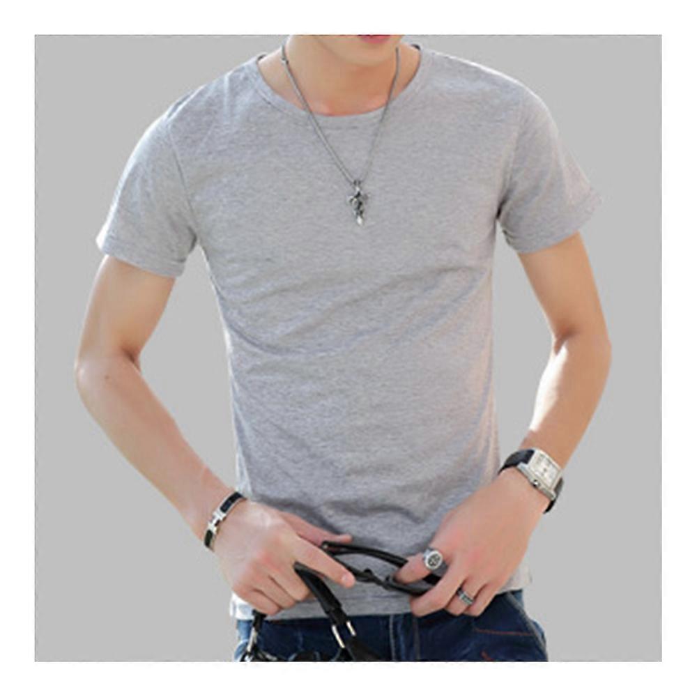 Solid Color Men Short Sleeve T Shirt