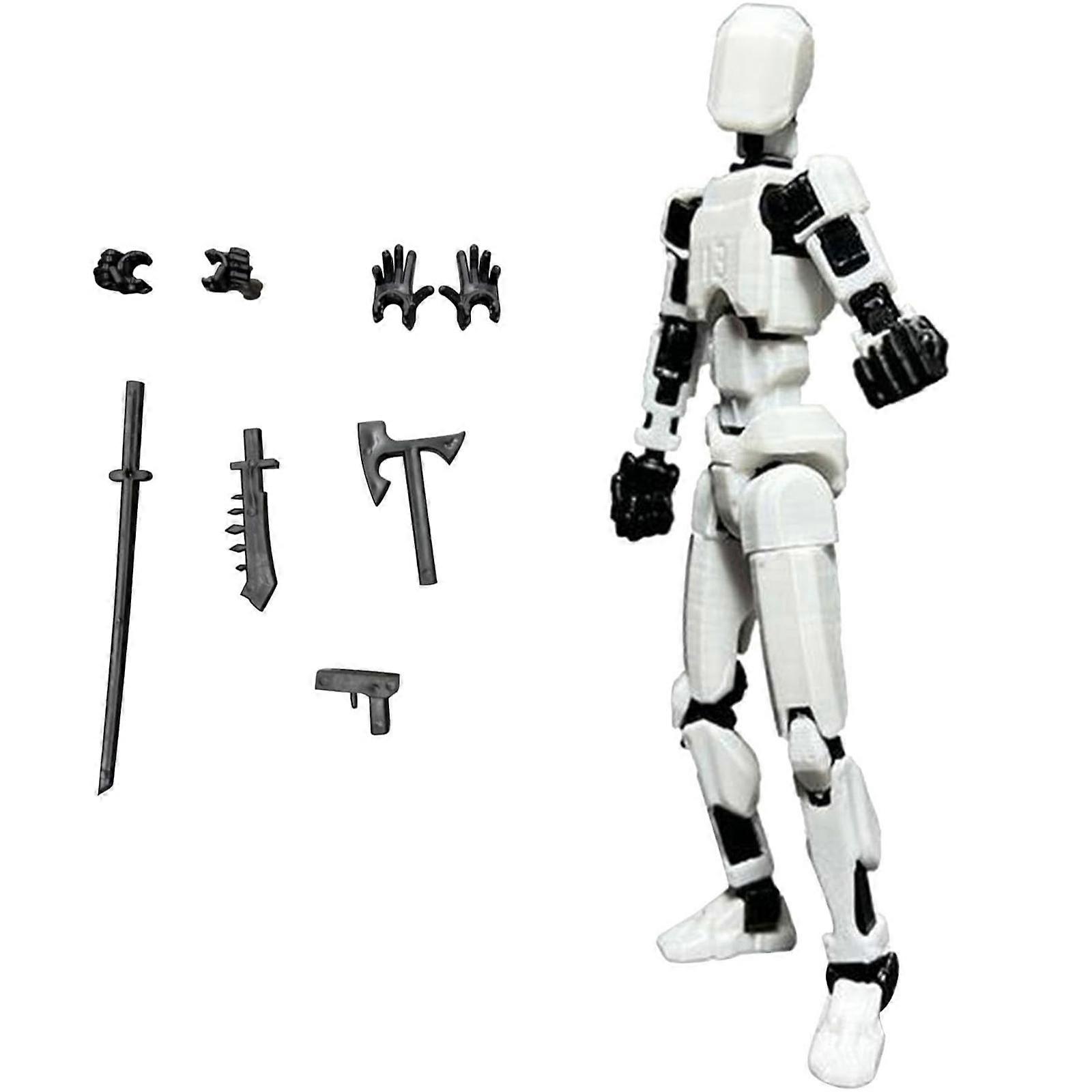T13 Action Figure 3D Printed Multi-Jointed Movable,Lucky 13 Action Figures,Multi-Articular Action Figures,Desktop Decorations for Action Figures for G