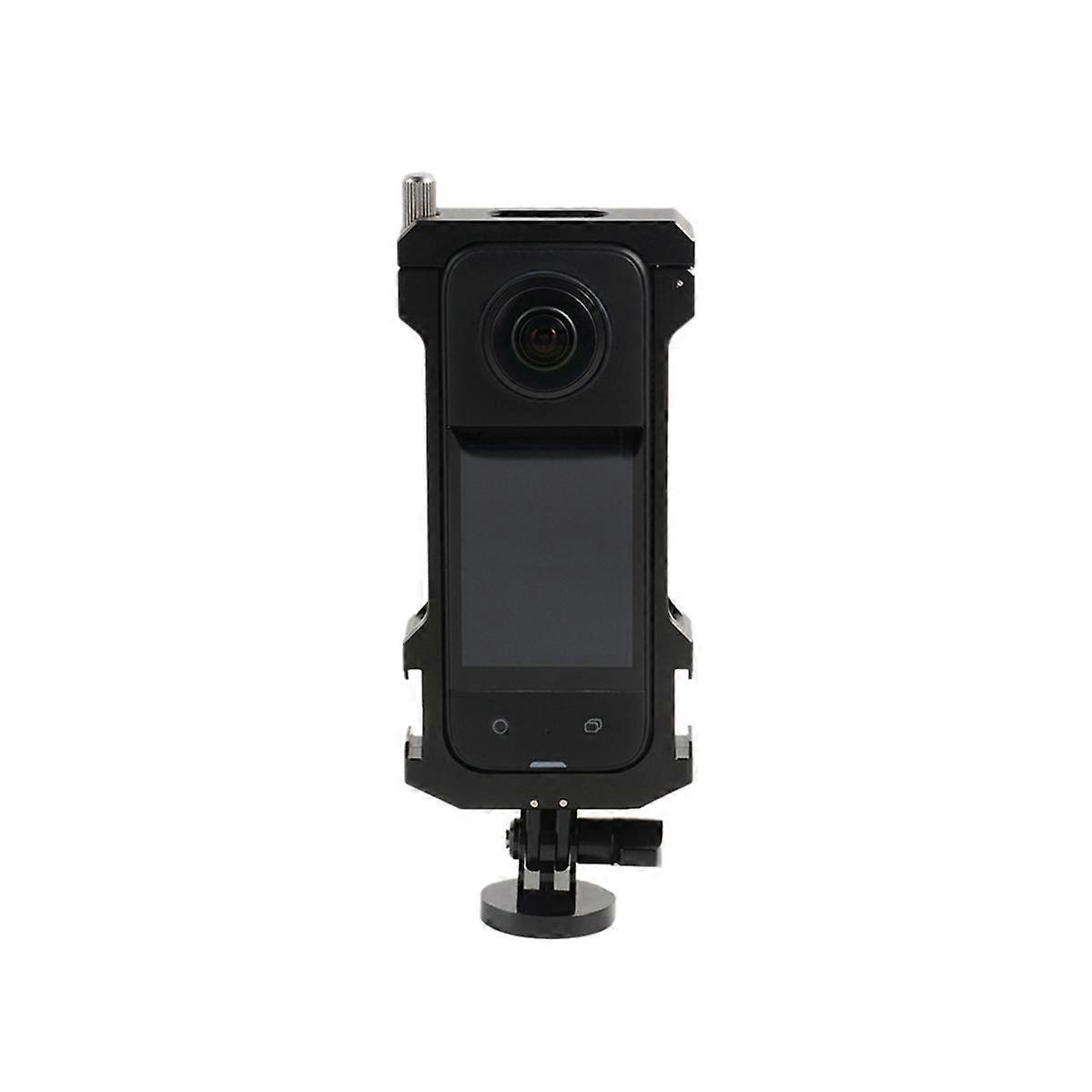 For Insta 360 X3 Metal Protective Cage Panoramic Action Camera Case with Cold Shoe Mount for Insta