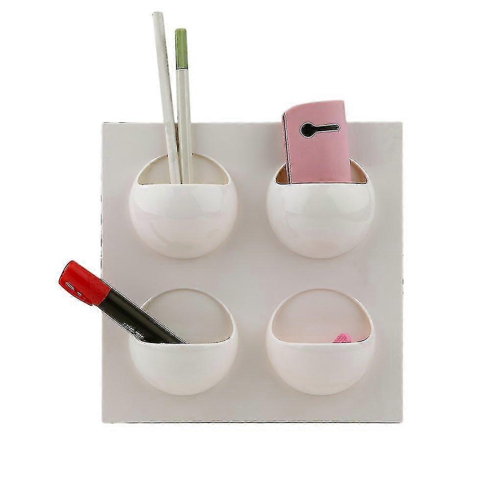 Wall Paste Hanging Rack Organizer Goods Bath Kitchen Home Storage Shelf