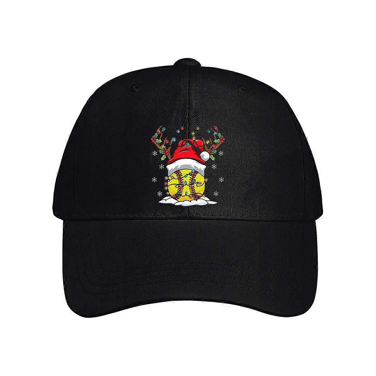 Christmas Deer Softball Baseball Cap