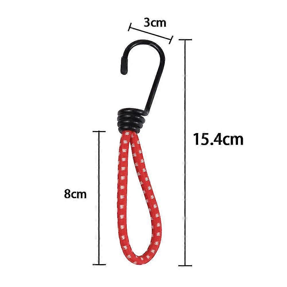 6pcs Outdoor Camping Tent Rope Buckle Hook Fixed Bundle Straps Camping Accessories