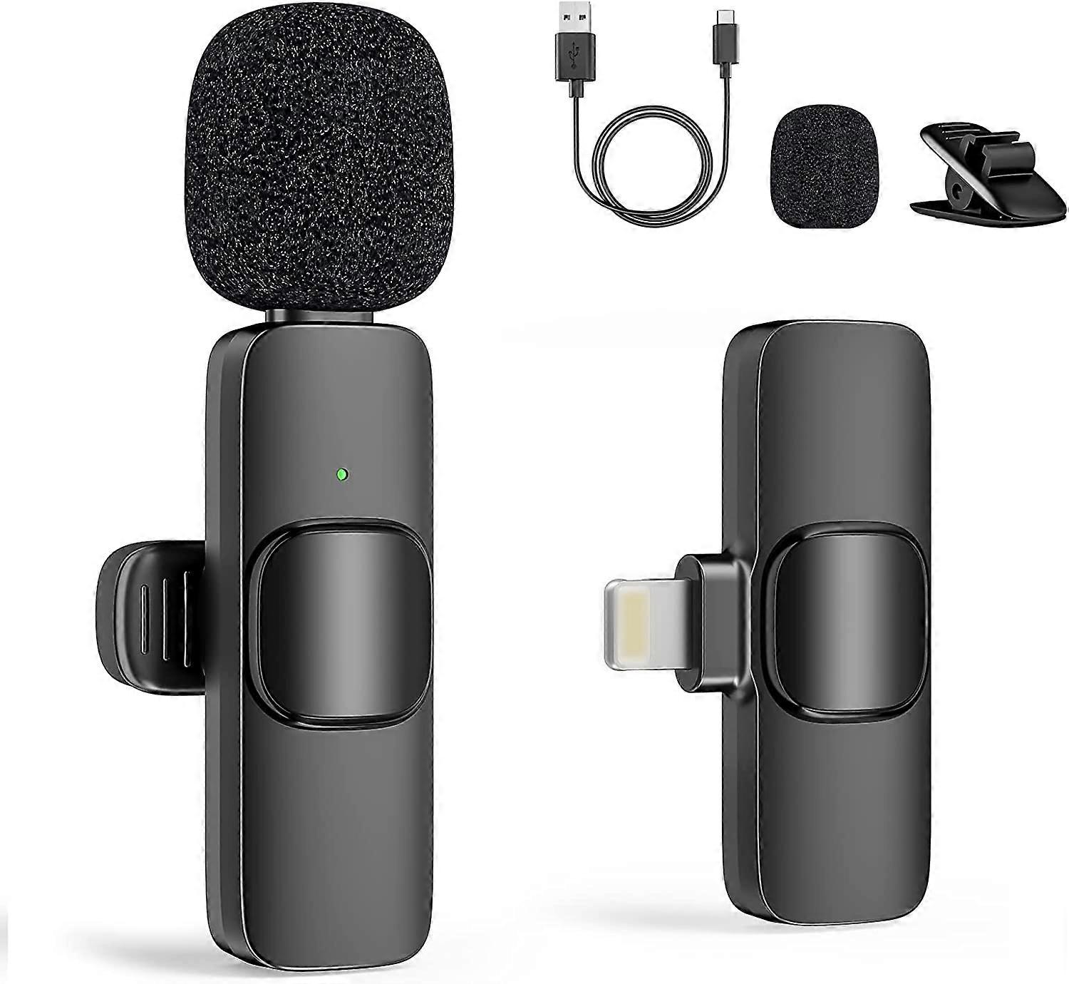 Wireless Lavalier Microphone for iPhone/iPad