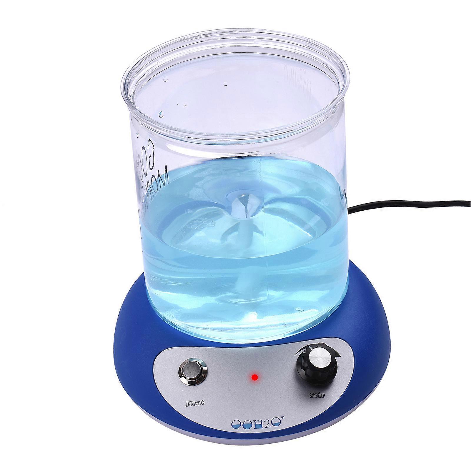 Mini Magnetic Stirrer Hot Plate Mixer Heating Stirring Machine Speed Adjusting with Stir Bar 2000ml Stirring Capacity for Laboratory Kitchen Homebrew