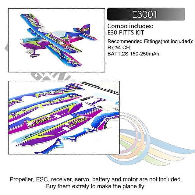 DWH E3005-154E PITTS Remote Control Aircraft Aircraft Foam Plane 450mm Wingspan Outdoor Flight Toys for Adults DIY Assembly Brushless Model