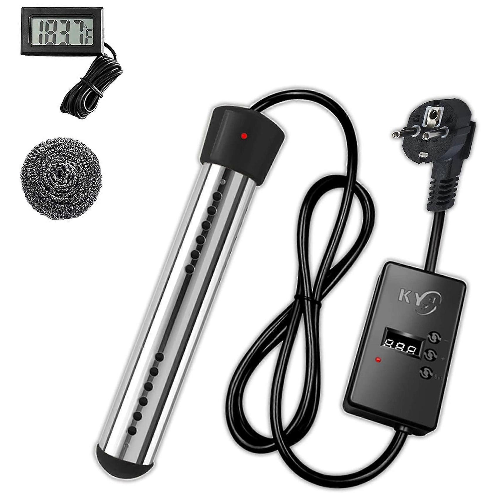2500W Heater, Pool Heater Automatic Timer, Safe Pool Heating Heater, Perfect Eu Plug