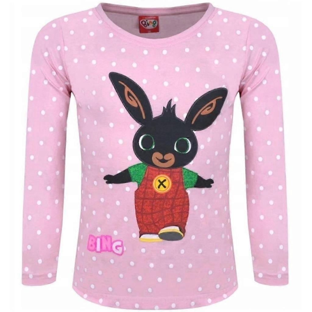 Bing Langarm-T-Shirt Hellrosa