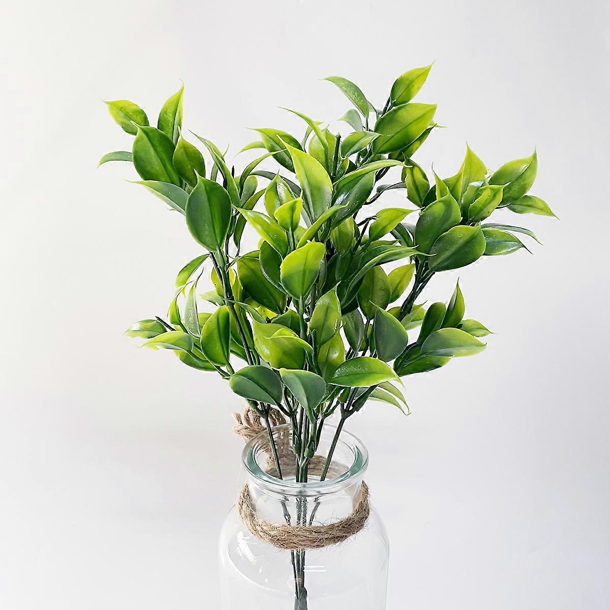 Artificial Plants Fake Boston Fern Greenery Outdoor UV Resistant No Fade Faux Plastic Plants Garden Porch Window Box Decorating