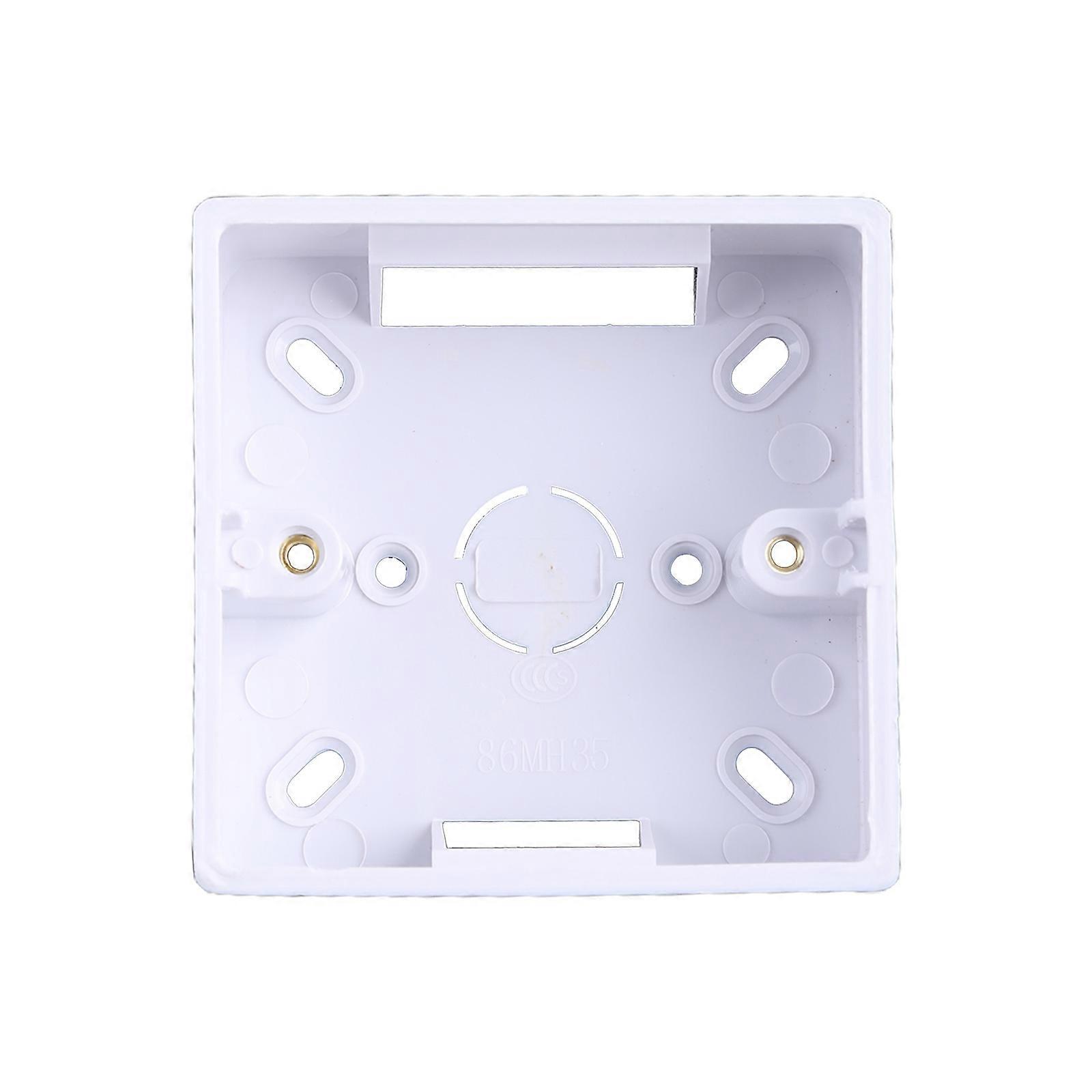 86X86 PVC Thickening Junction Box Wall Mount Cassette For Switch Socket Base  Sw