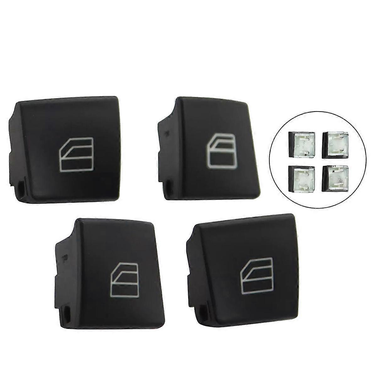 4Pcs Driver Window Switch Button Cover Cap 2049055402 A2049055402 for E- W212 09-16