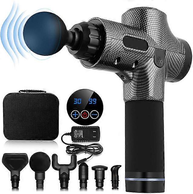 30 Speed Massage Gun Deep Tissue Massager Portable Muscle Fascial Gun For Neck Back Pain Relieve Percussion Massager