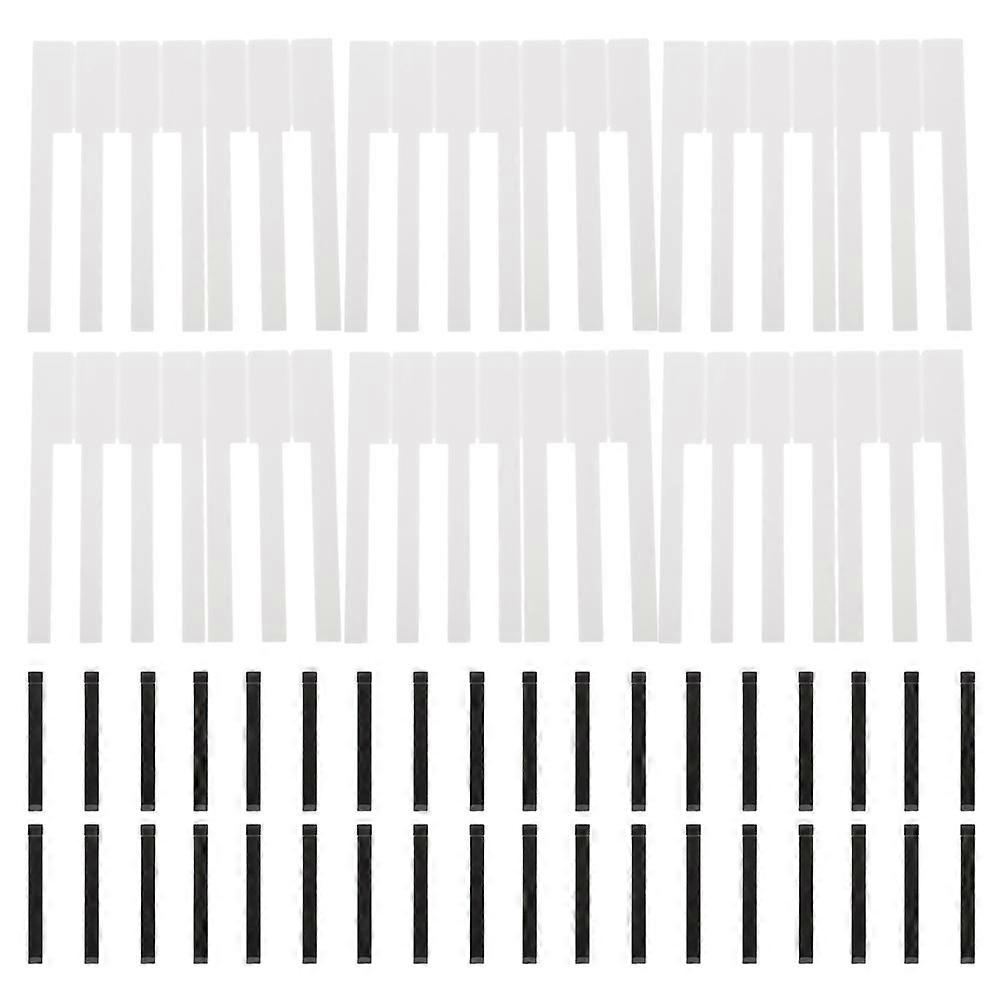 88 τεμ λευκό ετικέτες: Kalimba Keys Αντικατάσταση Πιάνο Κλειδιά Ανταλλακτικά Πιάνο Μέρη πιάνου