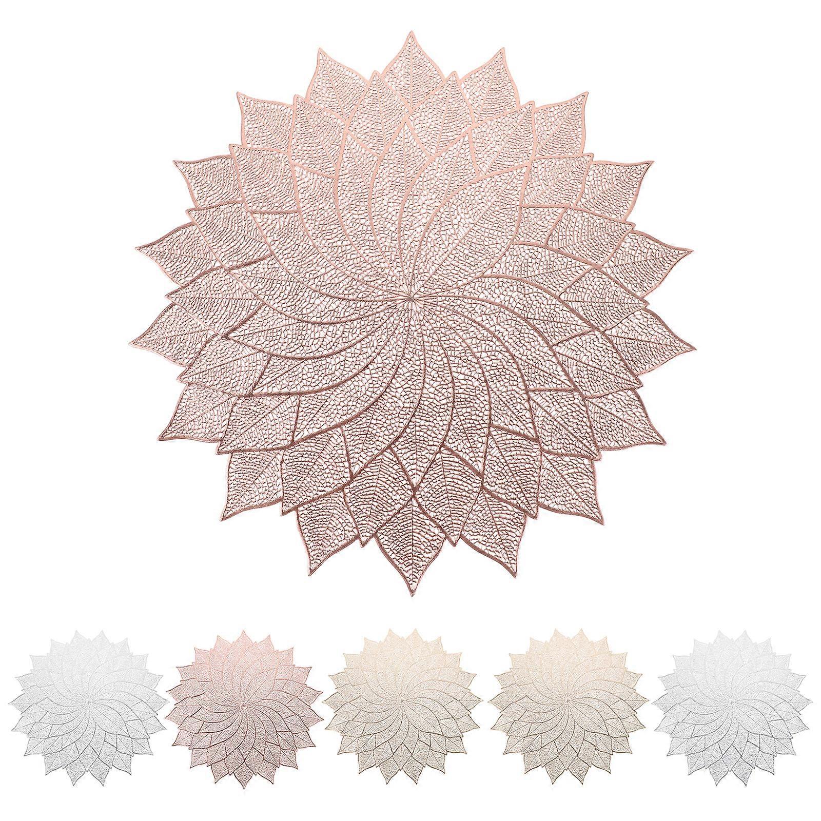6pcs Table Mat Hollow Out Table Centerpiece Party Placemat Modern Decoration