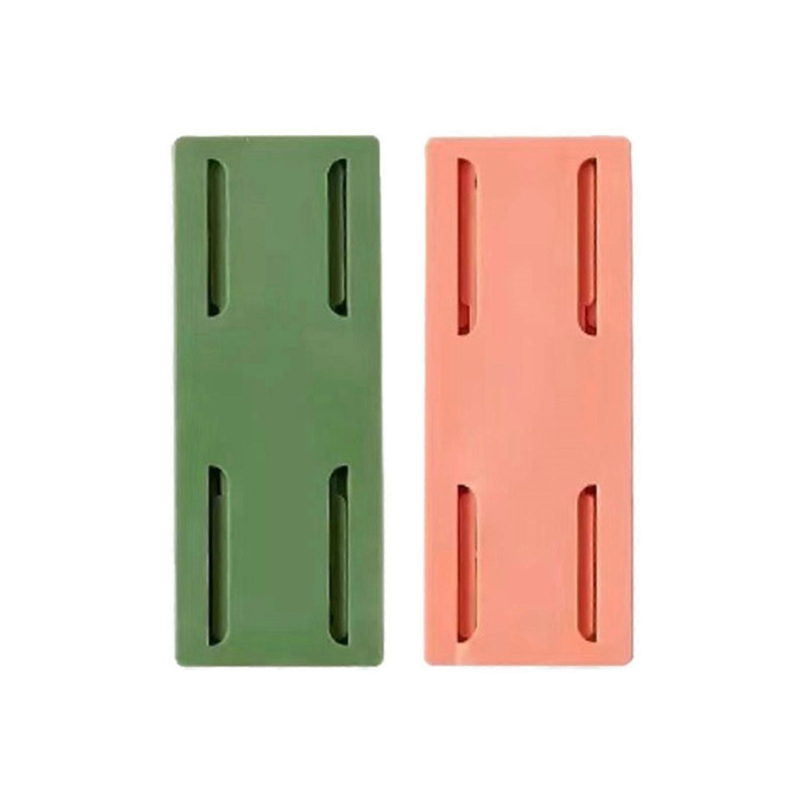 2/4Pcs Self Adhesive Fixator Socket Holder Mount Punch-Free Wall Desktop Socket Fixer