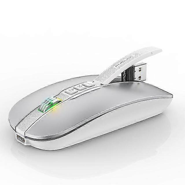 M113 Wireless Bluetooth-compatible Mouse 2.4g/bluetooth-compatible 5.1 Dual Mode 2400dpi Mute Mouse For Pc Laptop