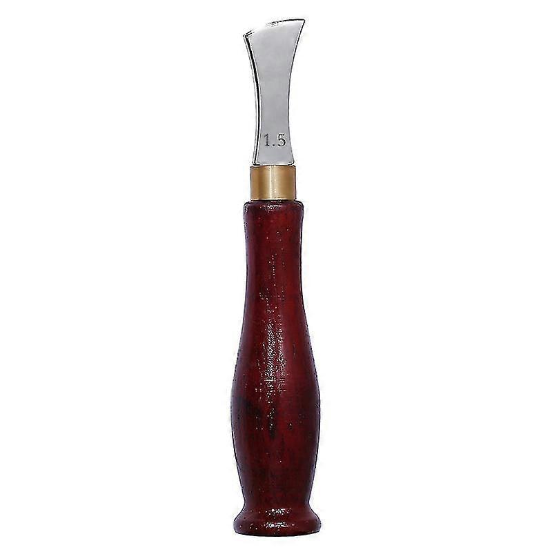 Leather Edger Creaser Edge Creaser Leather Shallow Slot Edging Device Trimmer Groove Creasing Leather Edge Creaser Diy Crimping Tools(1pc, Brown)