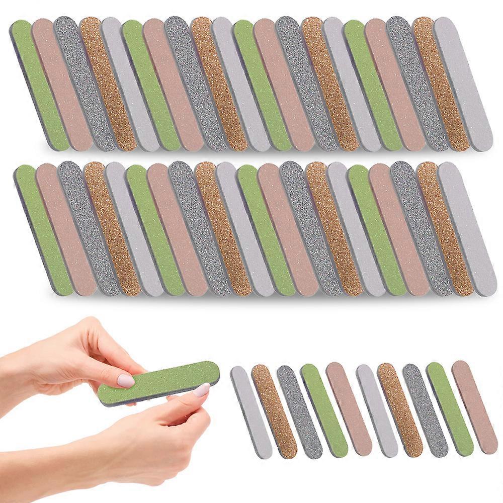 50pcs Nail Files Double Sided Emery Boards Manicure Tools