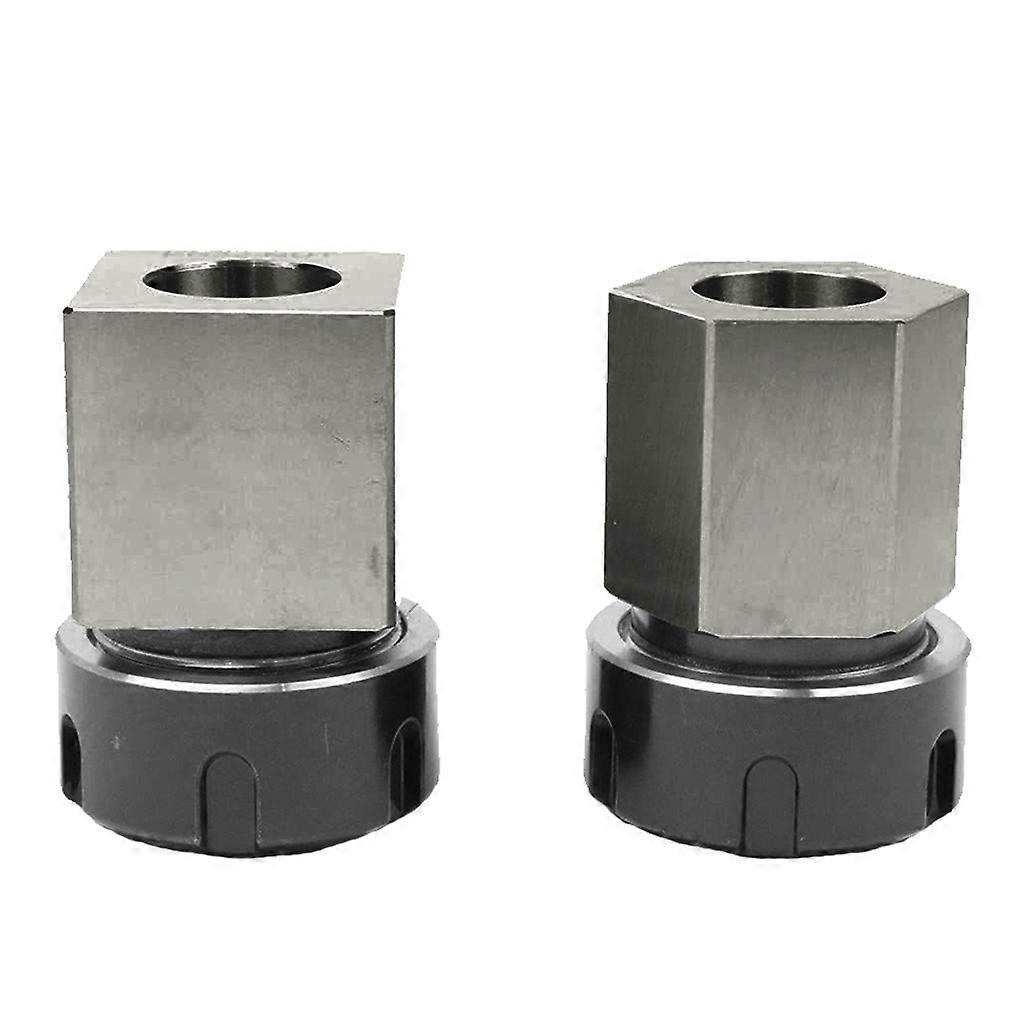 2x ER-32 Collet Chucks Block Set CNC Square & Hex Lathe Turning Tools Engraving