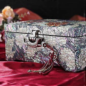 Handmade Lacquerware Mother-of-pearl Lacquer Jewelry Box Vintage