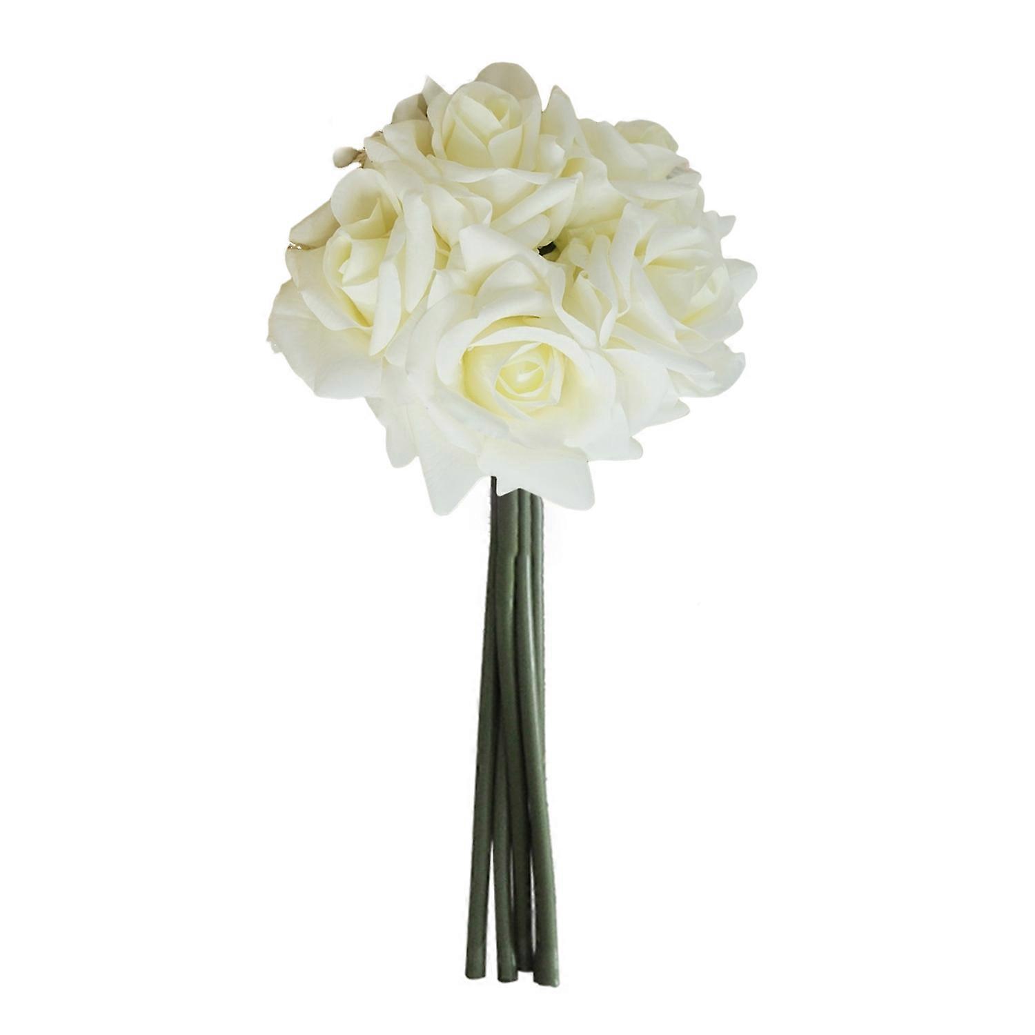 5Pcs/Set Artificial Rose Realistic Fake Flower Wedding Party Home Office Table Centerpiece Faux