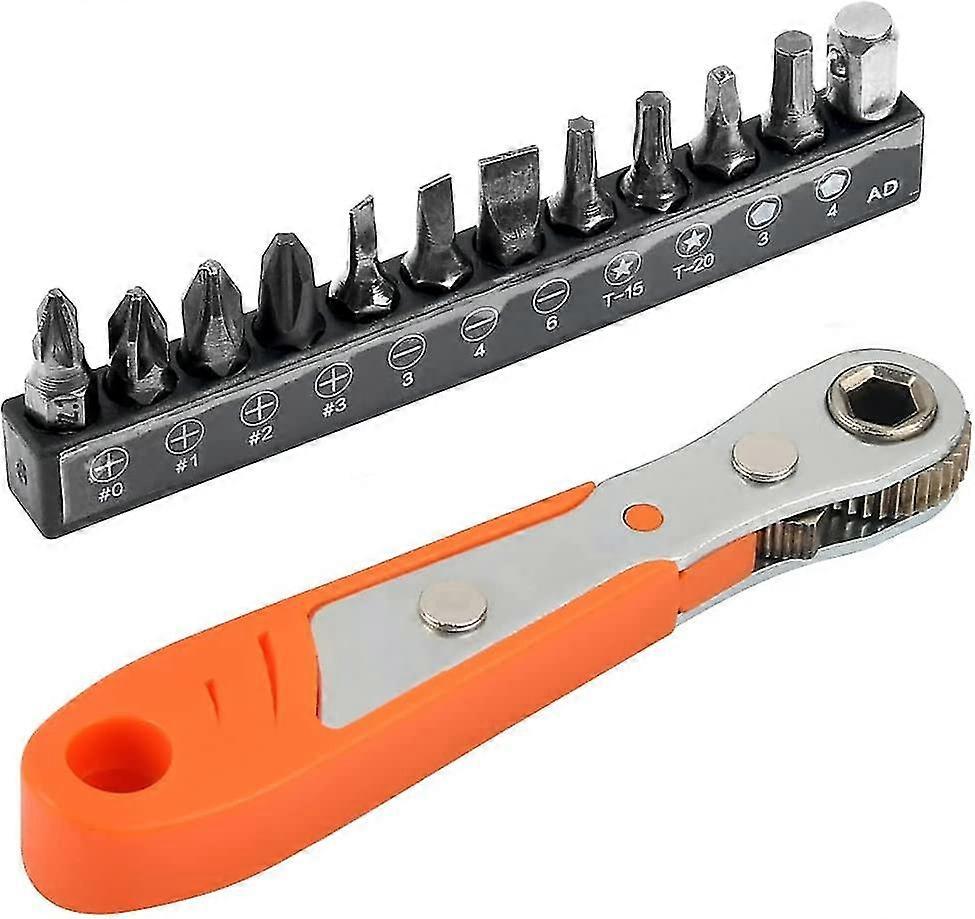 13pcs,ph2 Phillips Screwdriver,ratchet Screwdriver