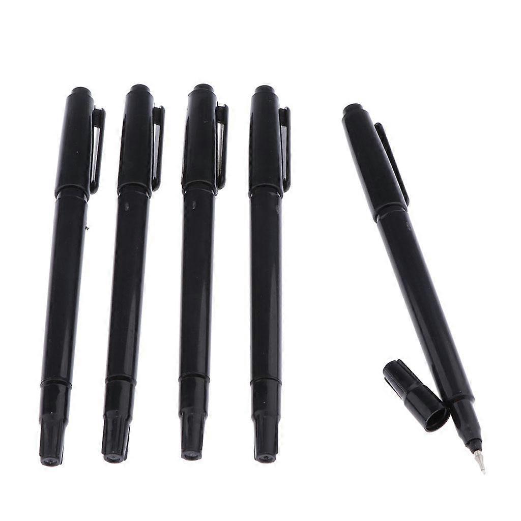 5 Color Fine Paint Pens Art Markers Dual Tip Permanent for