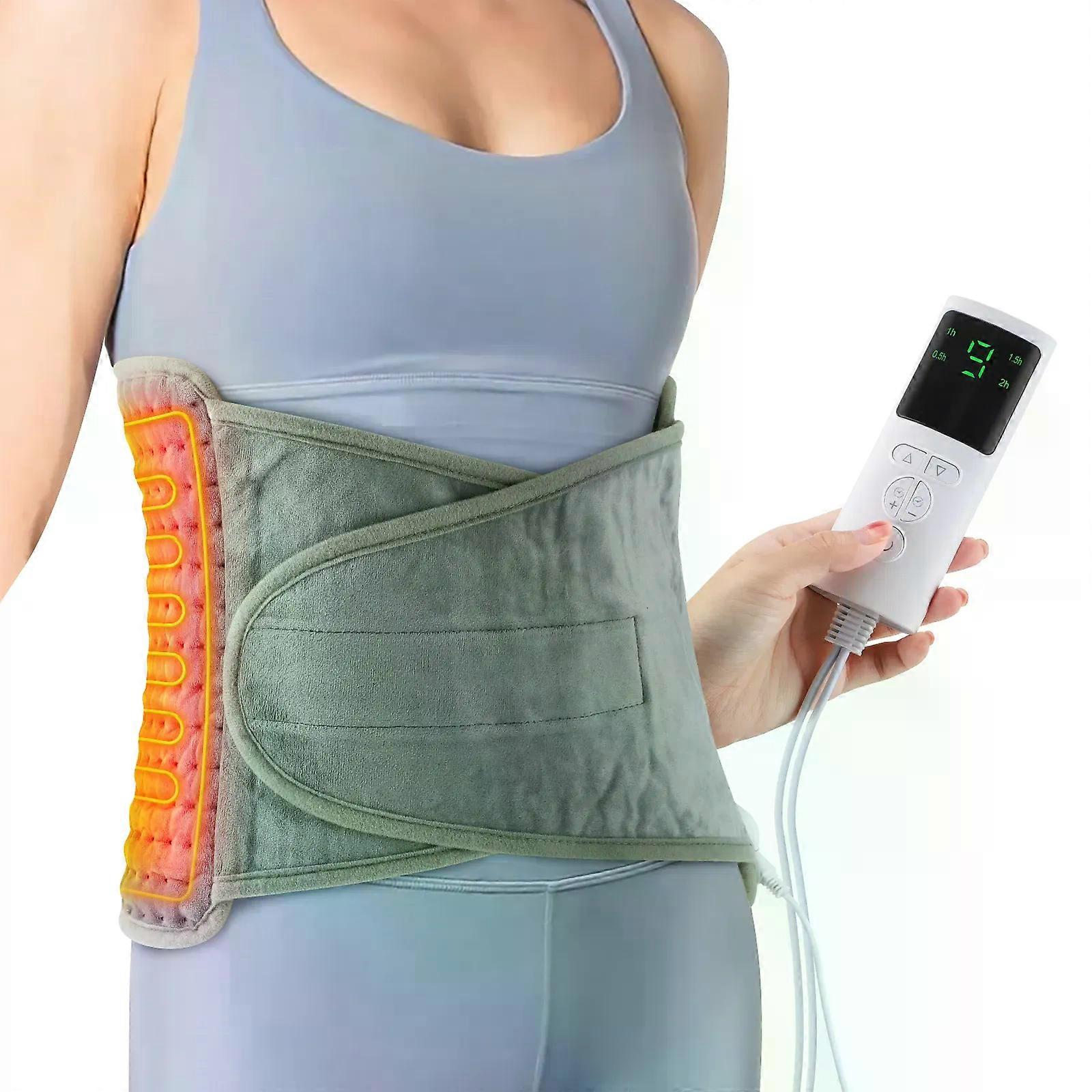 Back Heating Support Belt Heated Waist Brace With Adjustable Temperature Warm Back Belt Abdomen Warmer Lumbar Support Pad