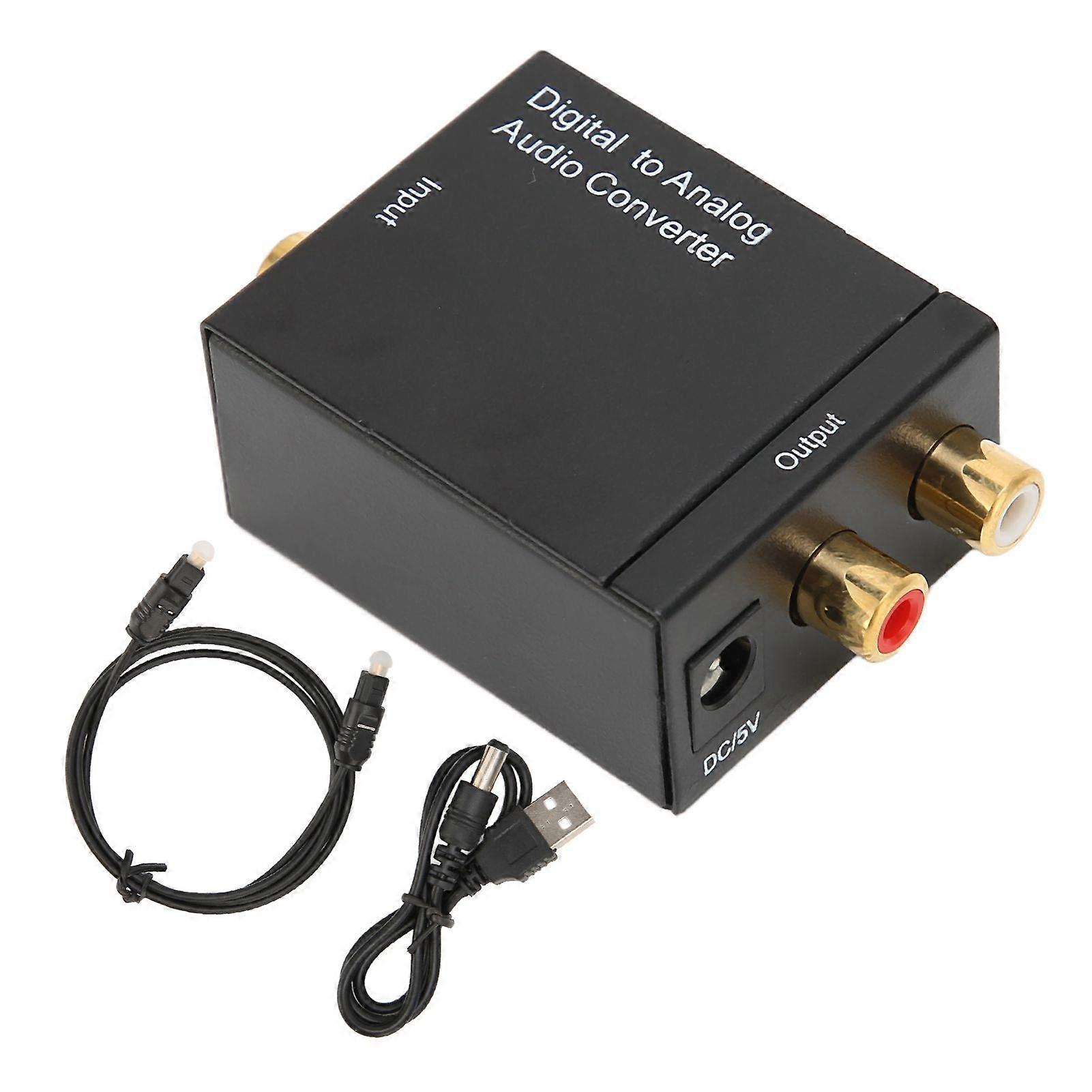 Digital to Analog Converter Professional RCA Analog to Digital Optical Converter for Home Theater Edition