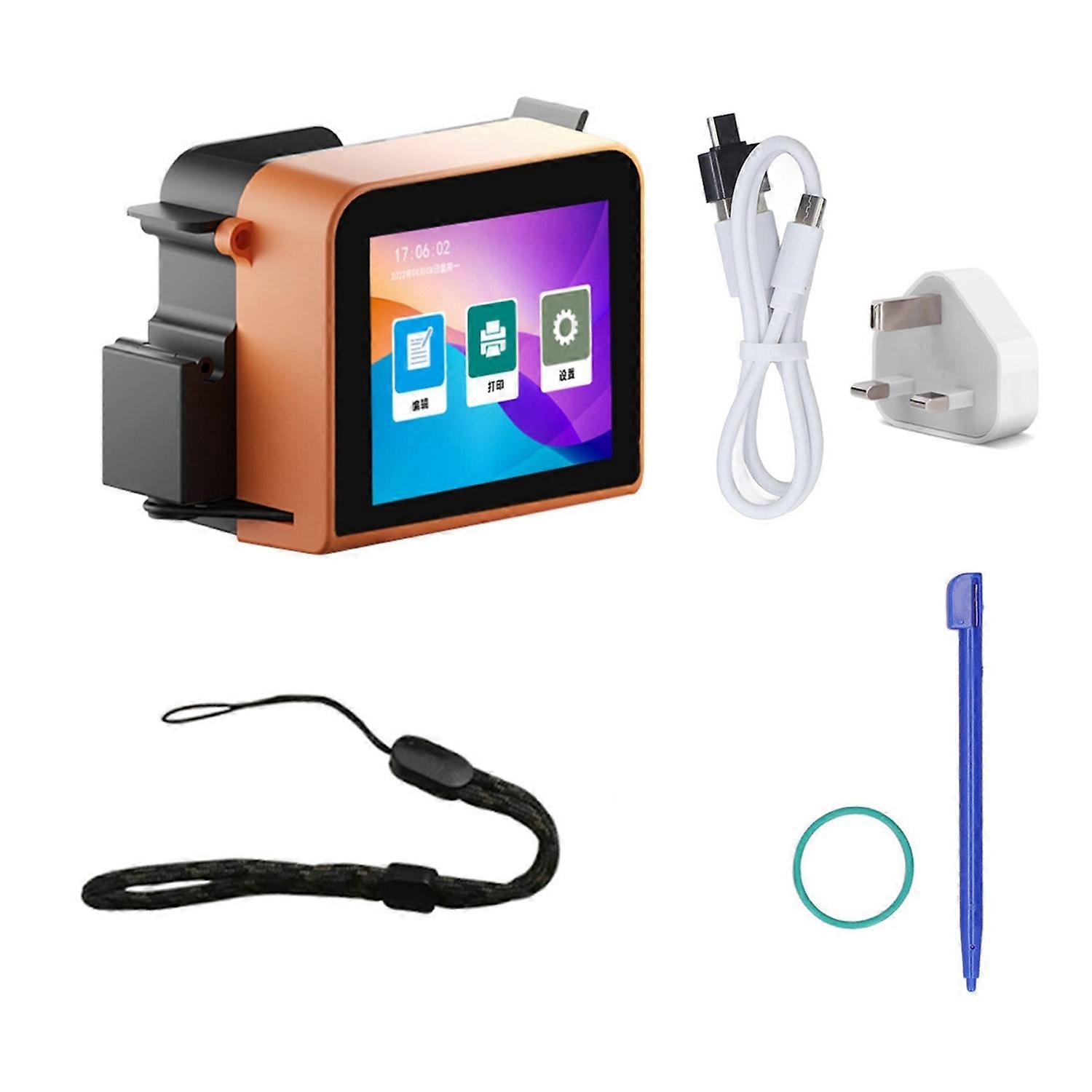 Handheld Inkjet Printer LED Touchscreen 4 Core CUP Automatic Portable Inkjet Printing Machine 100‑24