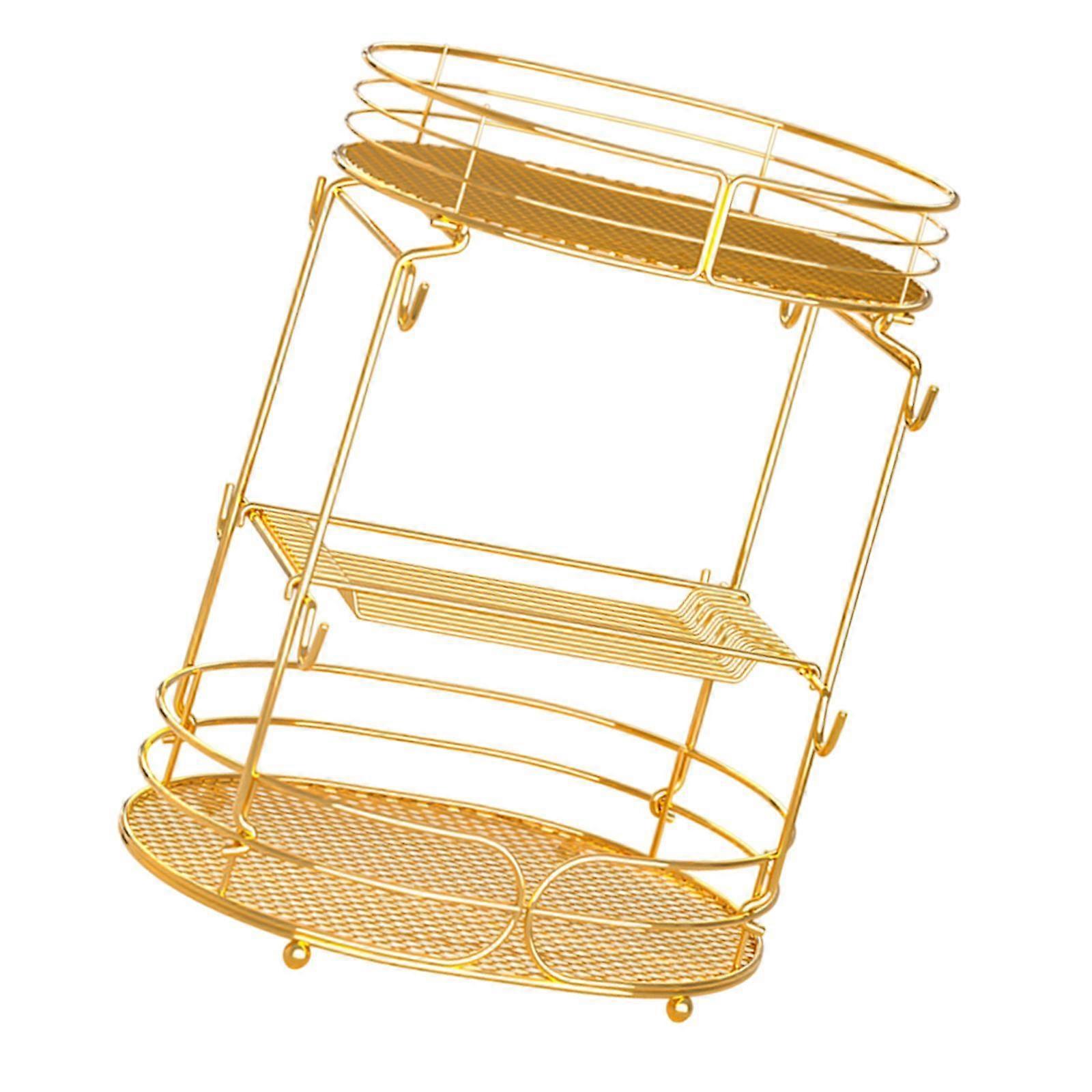 Coffee Pod Storage Rack Coffee Capsule Holder Creative with Hook Storage Basket