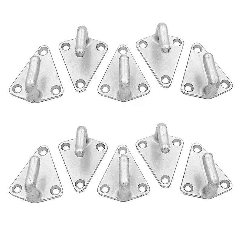 20Pcs Three-Hole Waterproof Tarpaulin Hook Trailer Connecting Net Hook Hook Iron Plate Hook Suitable For Trailers