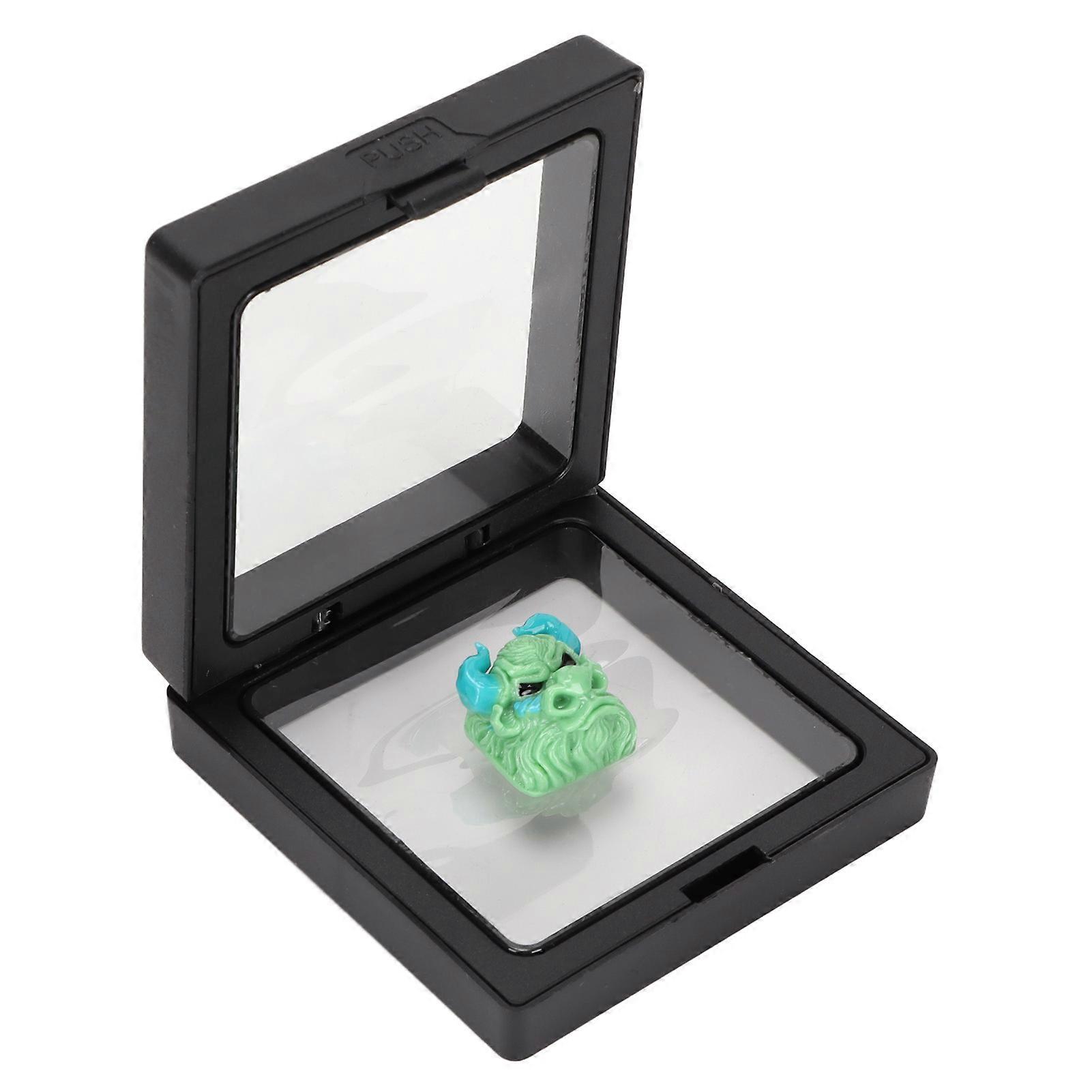 Custom Keycaps Hand Carved Cow Pattern OEM R4 Gaming Resin Mechanical Keyboards Keycaps for Cherry MX Swtiches Green