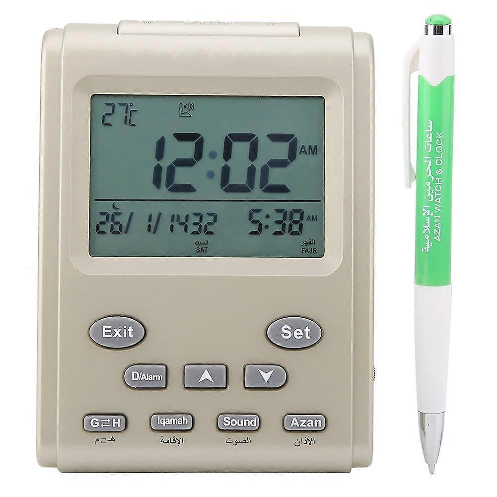 New Digital Islamic Clock Alarm Prayer Alarm LCD Azan Clock Pray Time Reminder