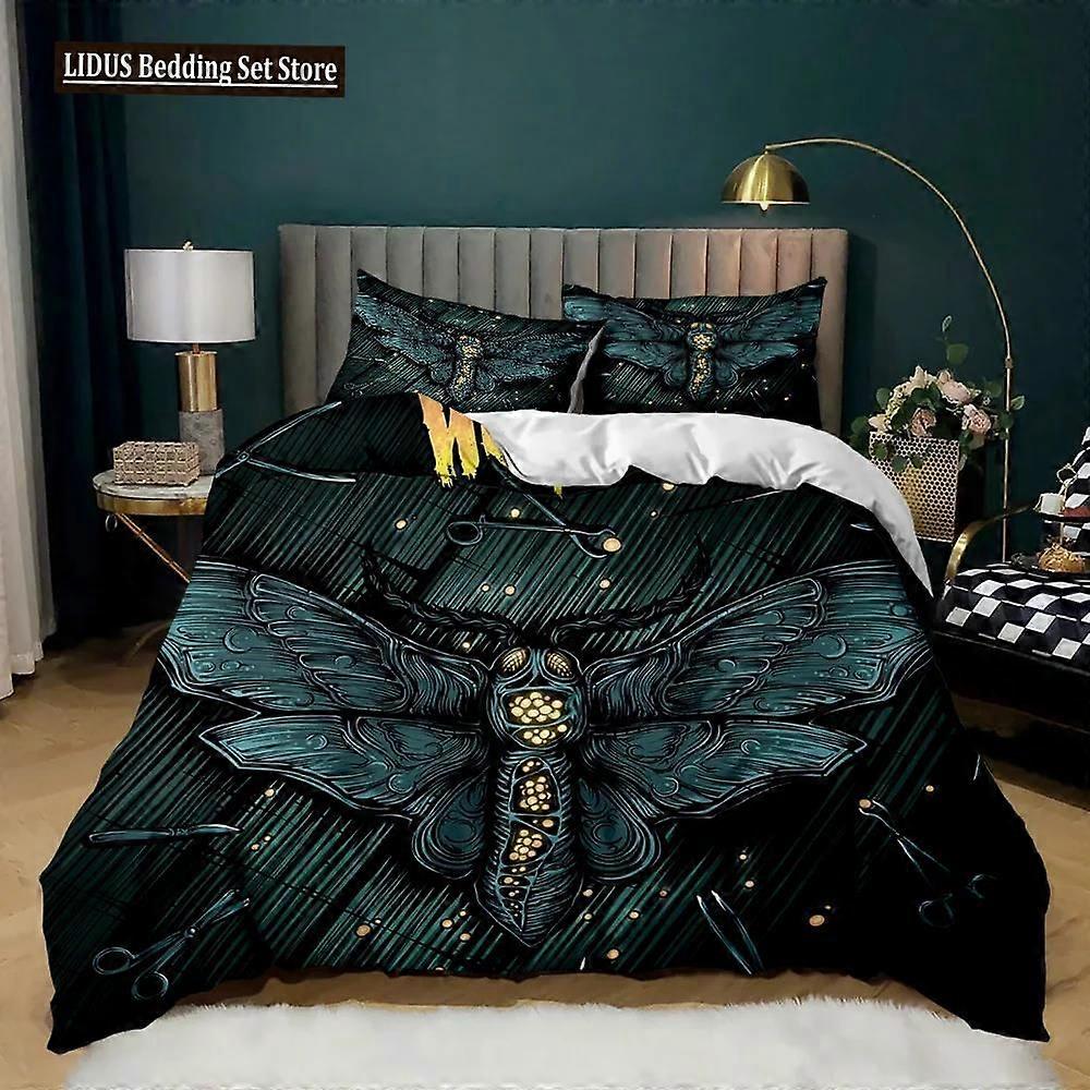 x609 Bed SheetsButterfly Duvet Cover Set Butterfly Plum Branch Pattern Bedding Set Soft Bedclothes Twin Size Polyester Qulit Cover 3-Piece Bedding S