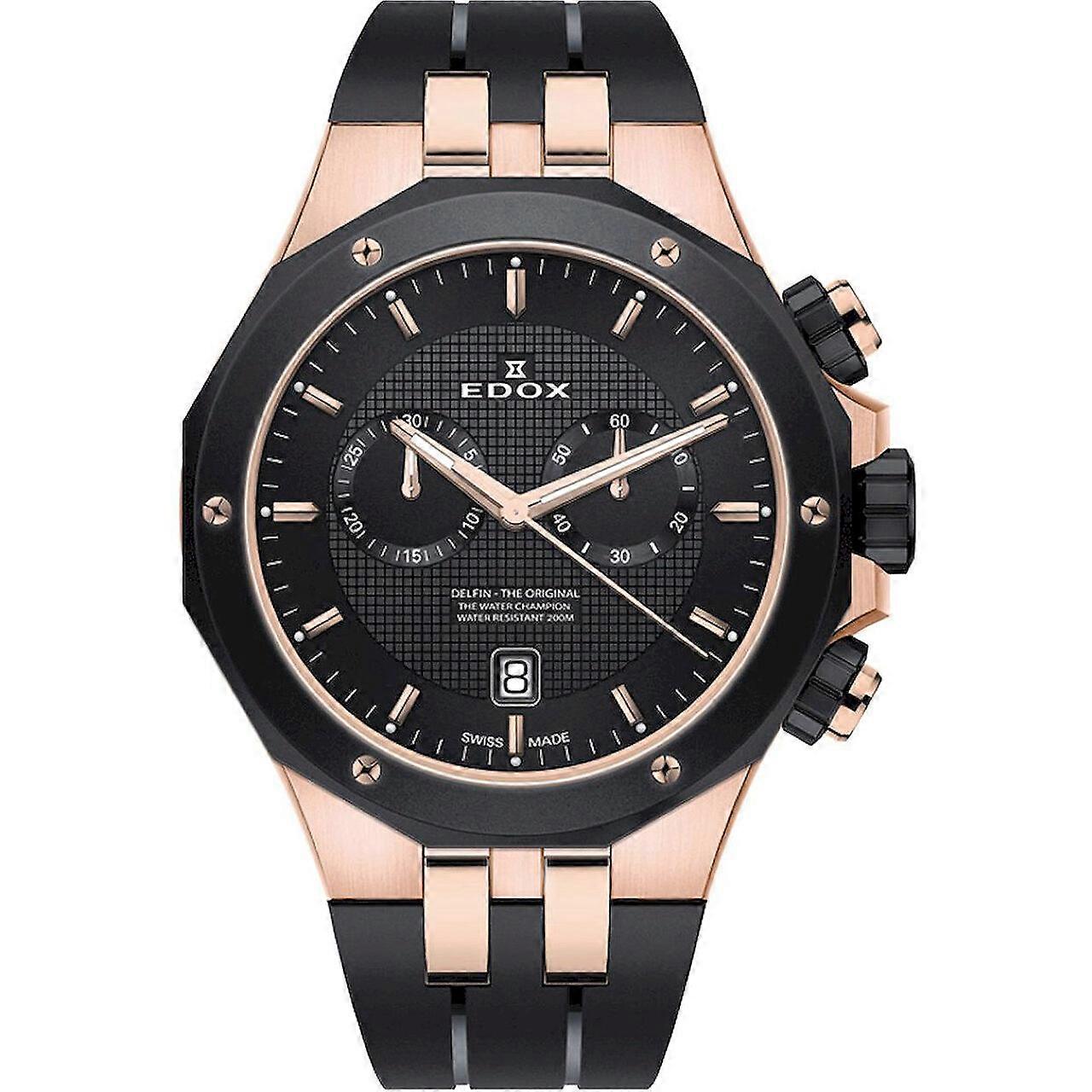 Mens Watch Edox 10110-357RNCA-NIR, Quartz, 43mm, 20ATM